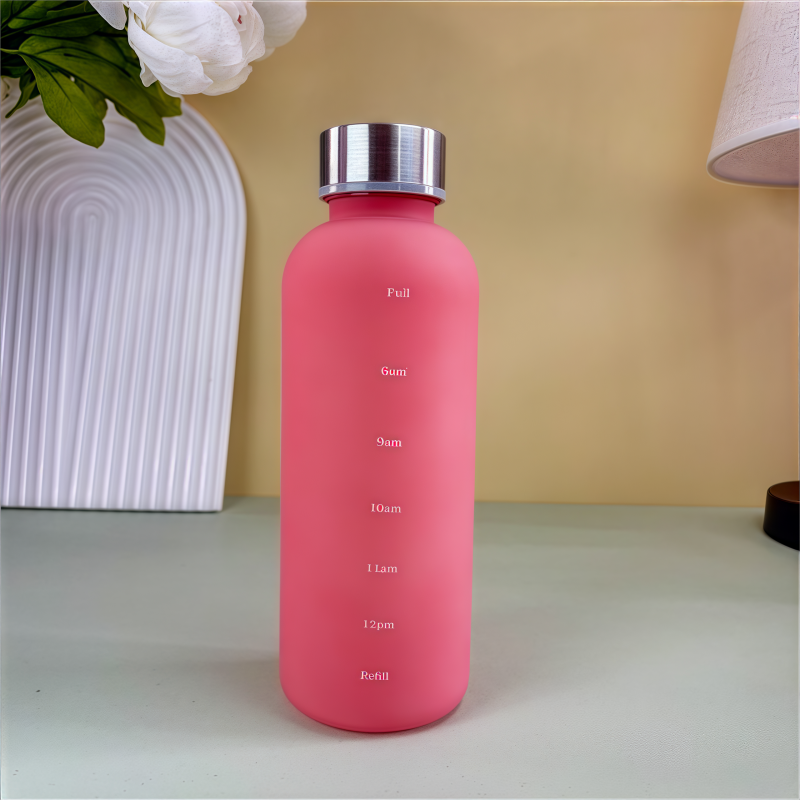 Thumbnail: 550ml Bottle With Time Marker Motivational Reusable Fitness Sports Outdoors Trav