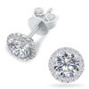 Thumbnail: KRKC Wholesale Round Cut Vvs 1CT Mossanite Diamond 925 Sterling Silver Hypoaller