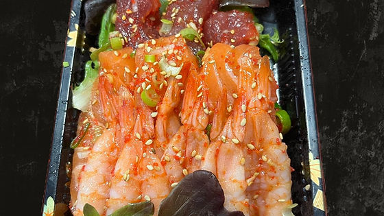 Pikante sashimi (10 stuk)