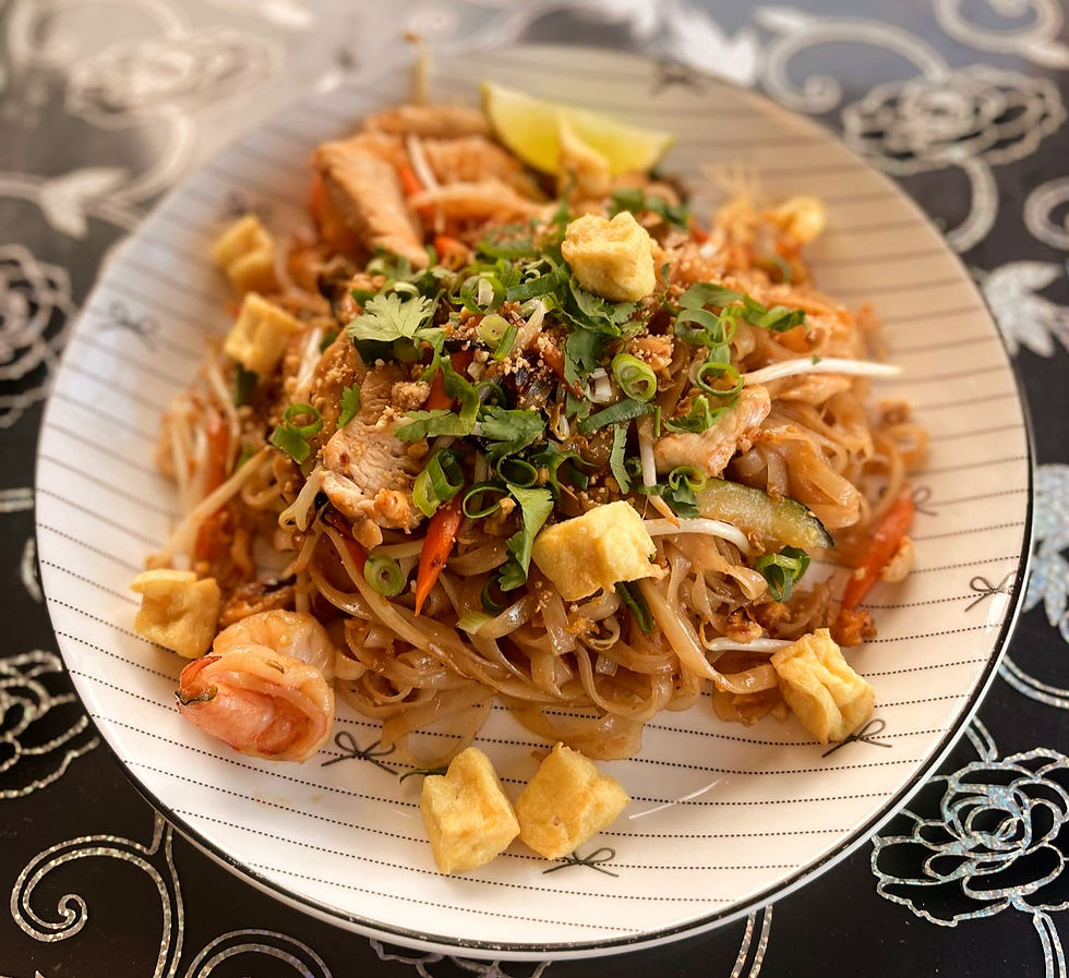 Arranged Food and Objects