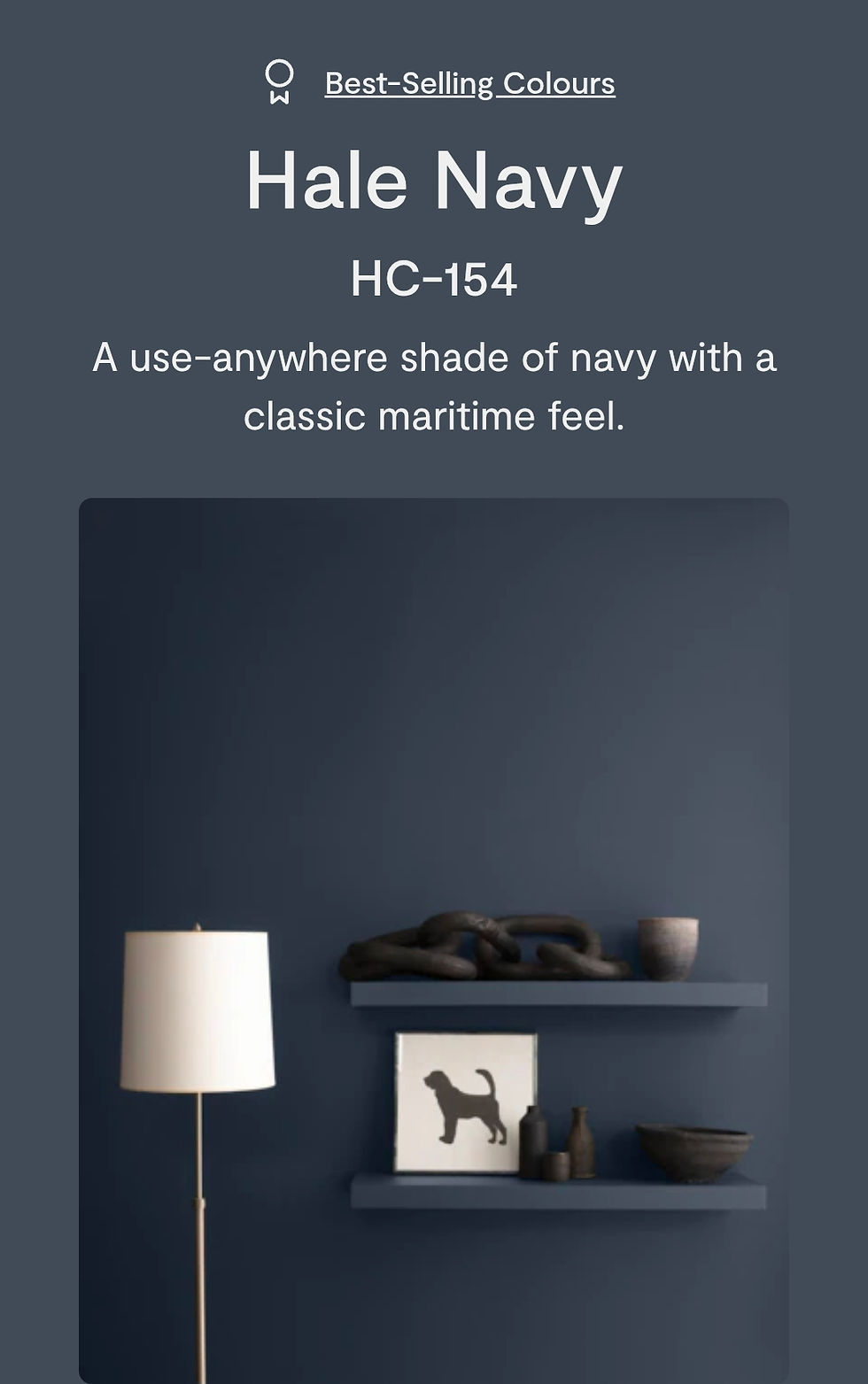Hale Navy color by Benjamin Moore