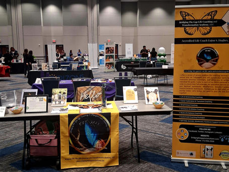 Bridging the Gap Life Coaching and Transformation Academy, LLC Vendor Table at Cypress-Fairbanks ISD Career & Community Resources Fair