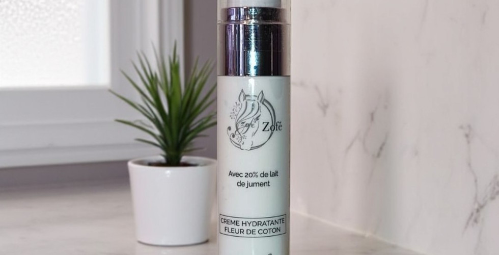 crème hydratante visage au lait de jument