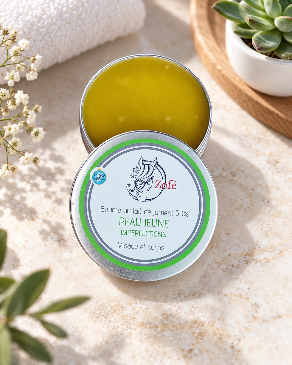 baume peau jeune au lait de jument