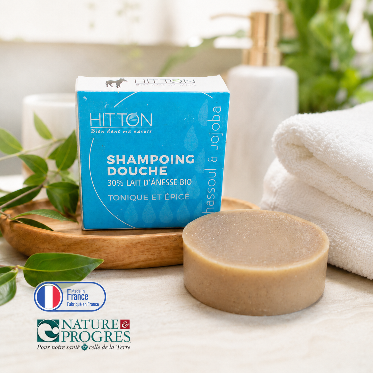 Shampoing solide au lait d'ânesse