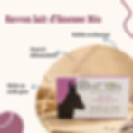 savon au lait d'ânesse bio exfoliant- lavande patchouli