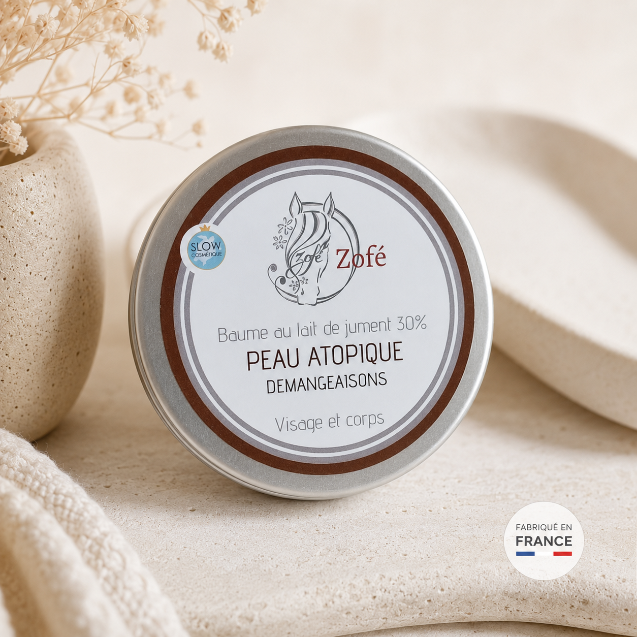 baume peau atopique au lait de jument