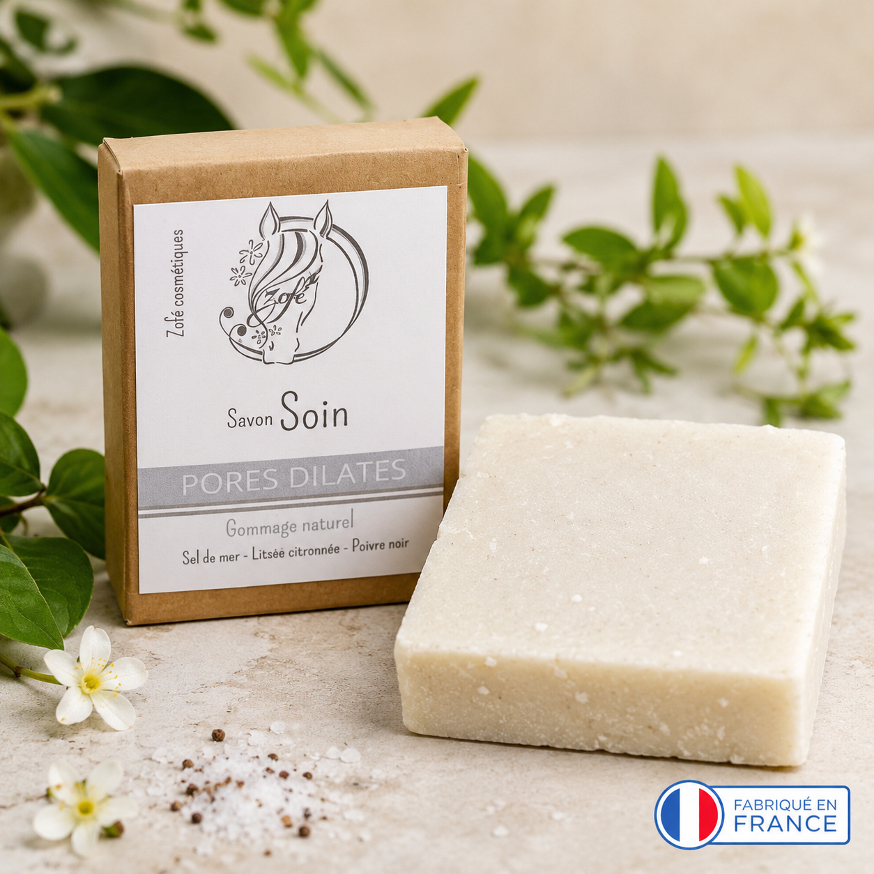Savon gommant au sel de mer 100 g