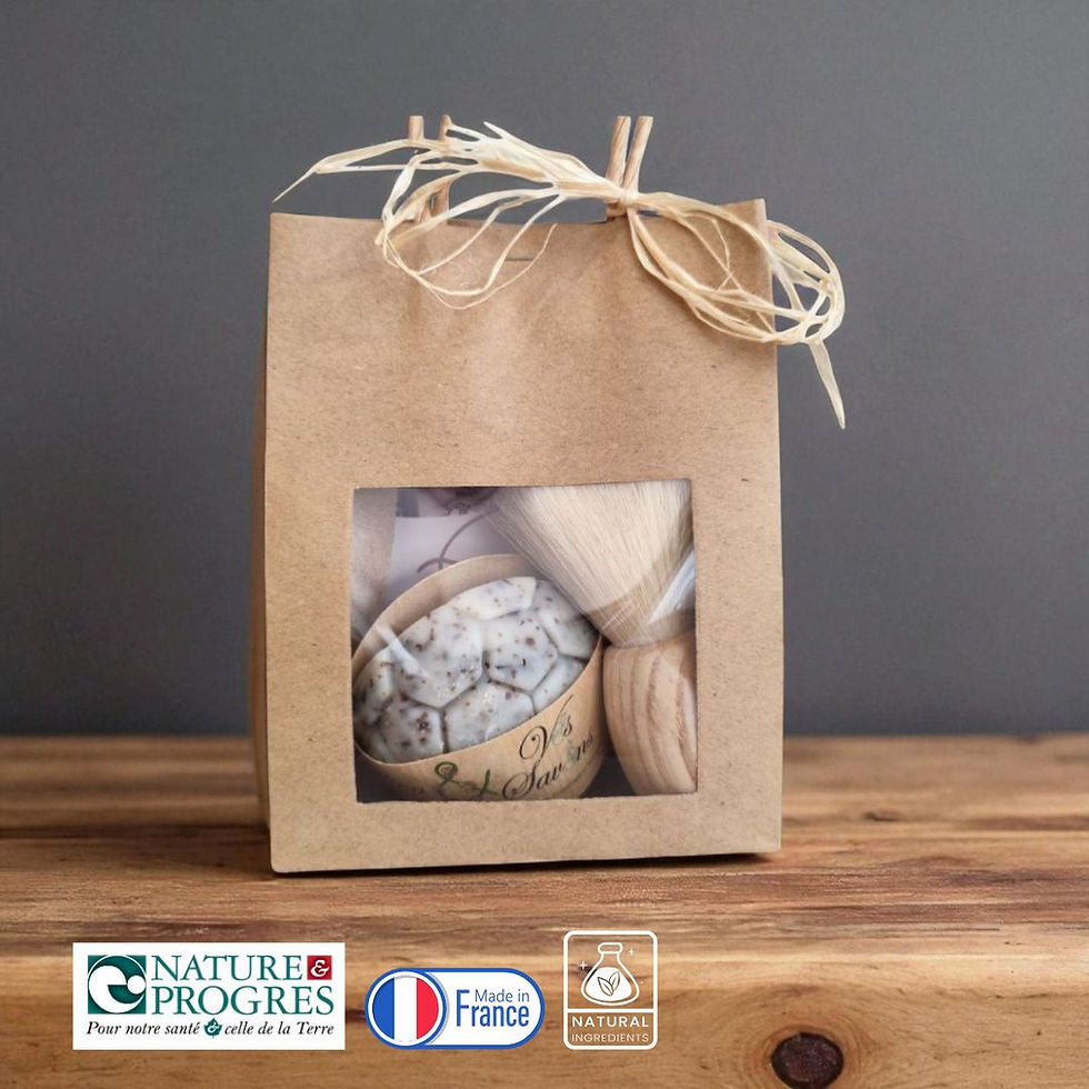 coffret de rasage - savon artisanal et blaireau