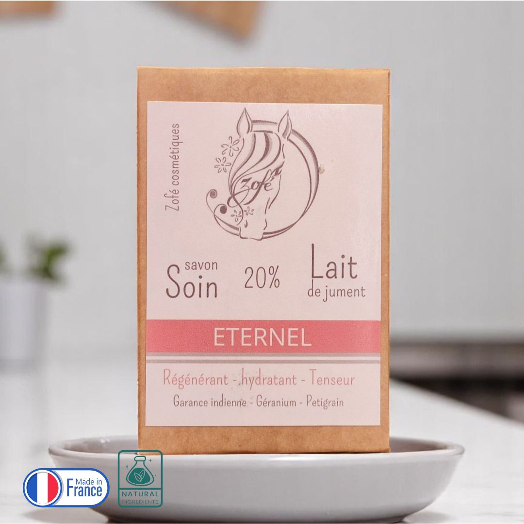 Savon au lait de jument anti-âge « L’Éternel » – visage et corps