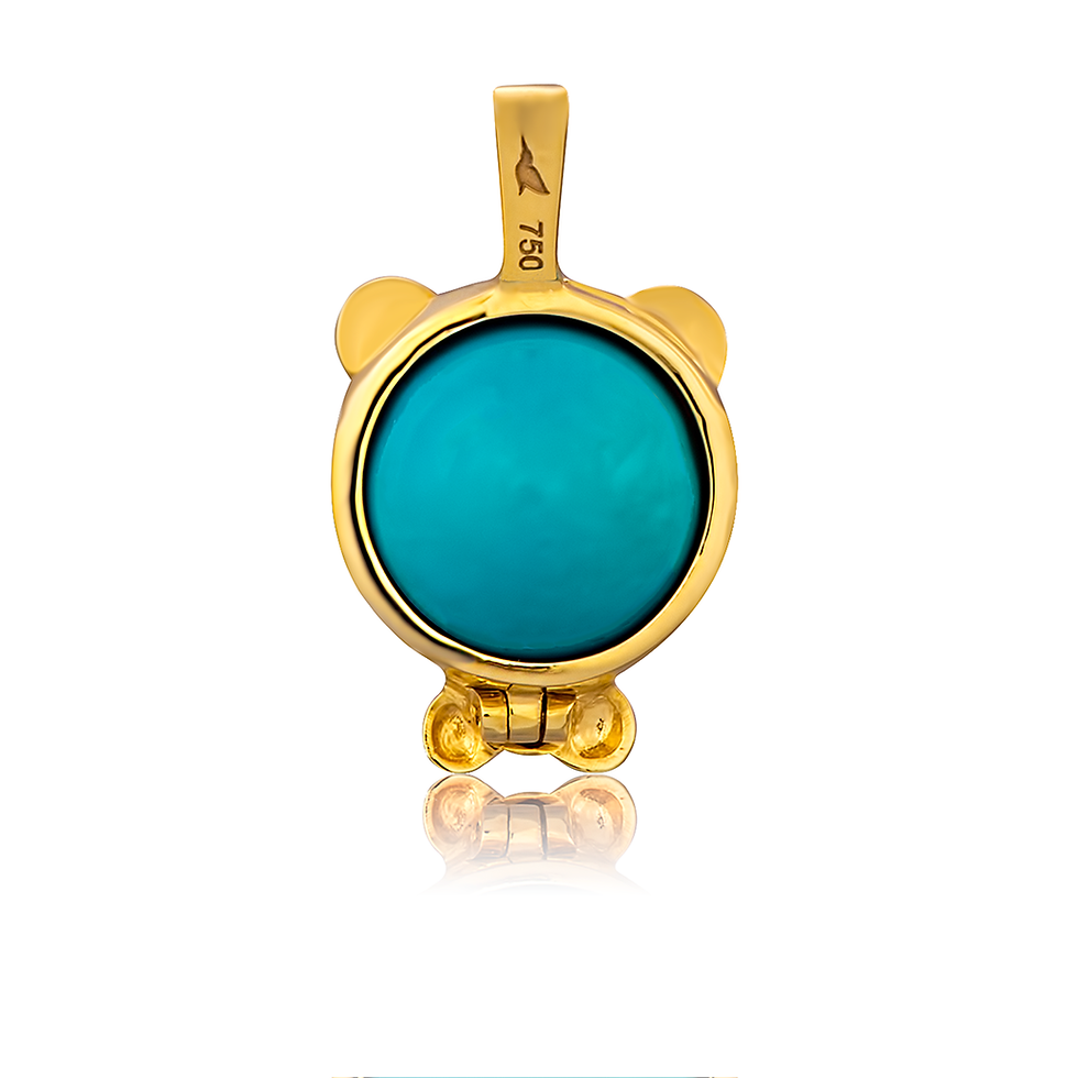 Thumbnail: Ben Pendant 18ct Yellow Gold - Set with diamonds