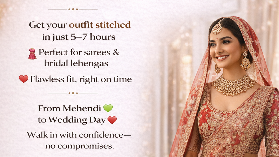 👰 Last-Minute Wedding Look? Edarjee Has Your Back! ⚡