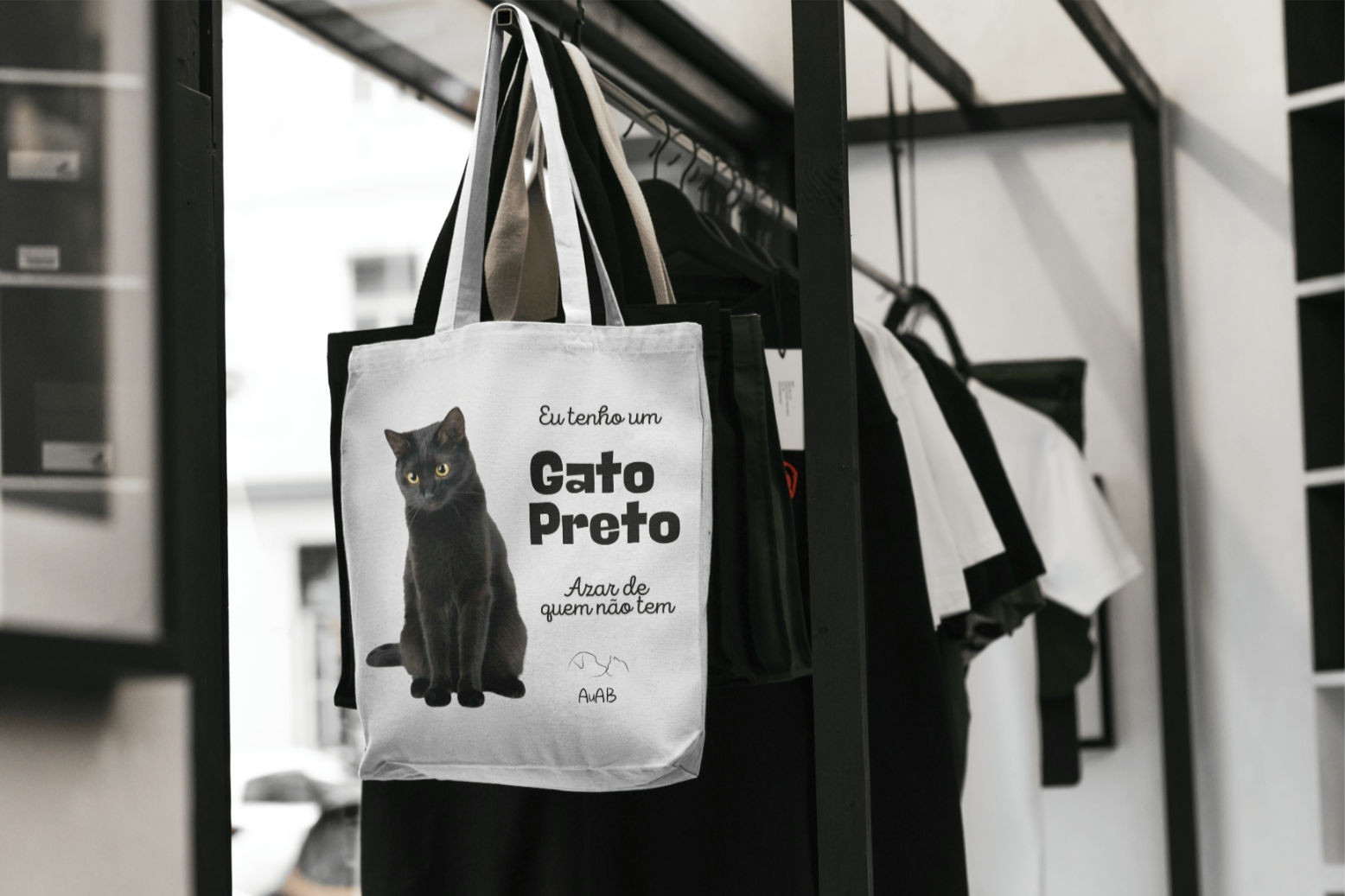 Eco bag Gato Preto
