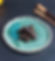 Aqua Green Snack Plate
