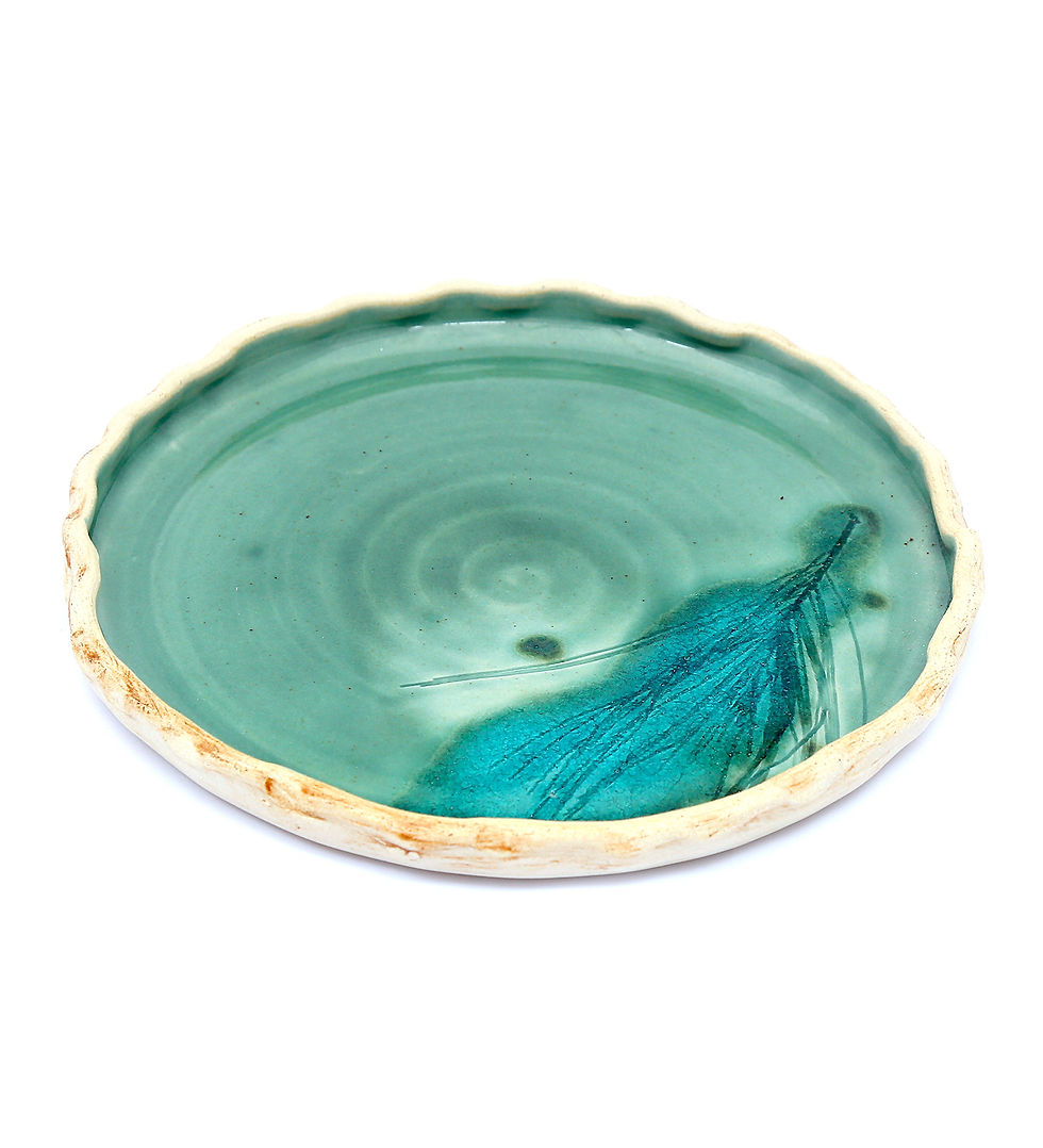 Thumbnail: Aqua Green Snack Plate