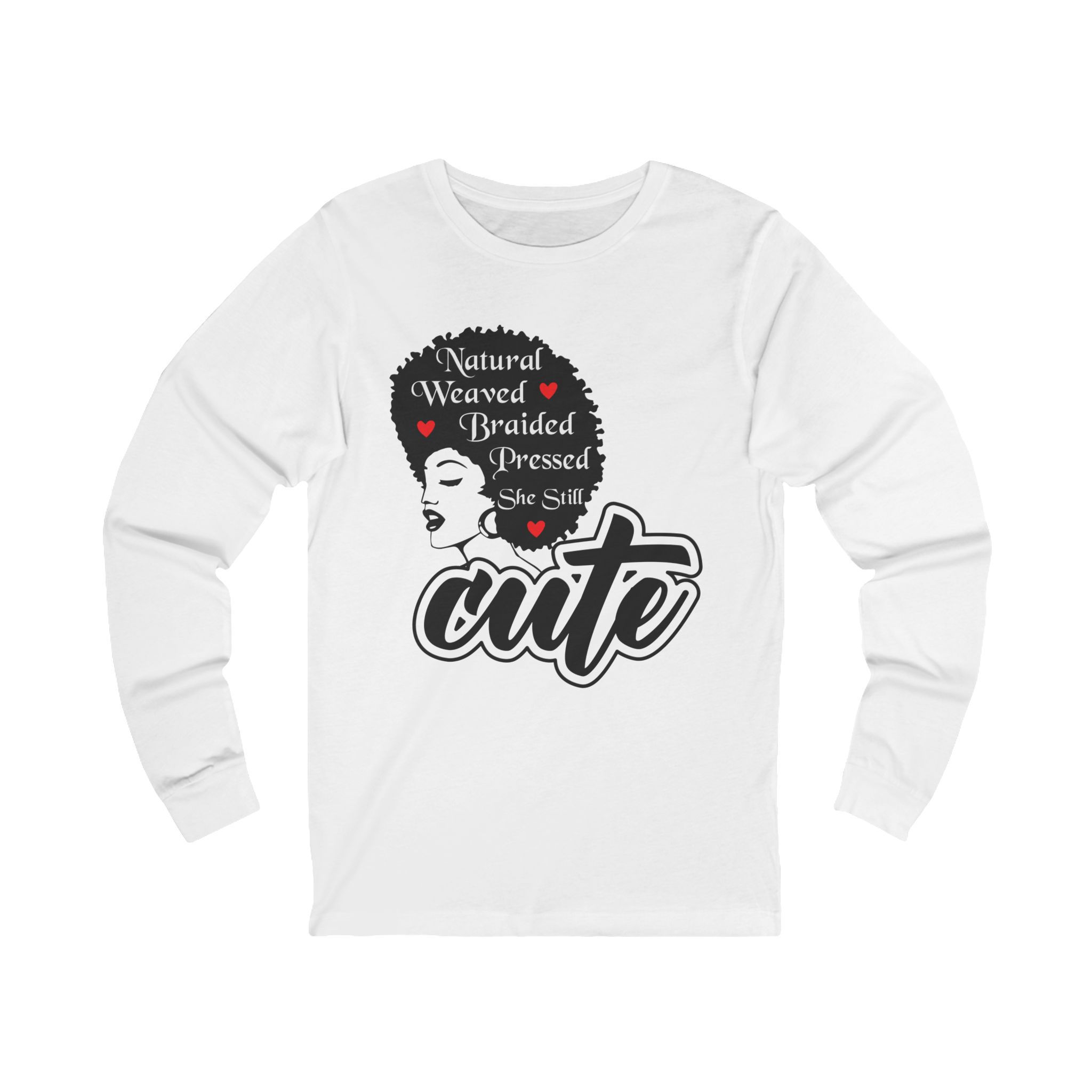 Cute Hair Afro Ultra Cotton Long Sleeve Tee