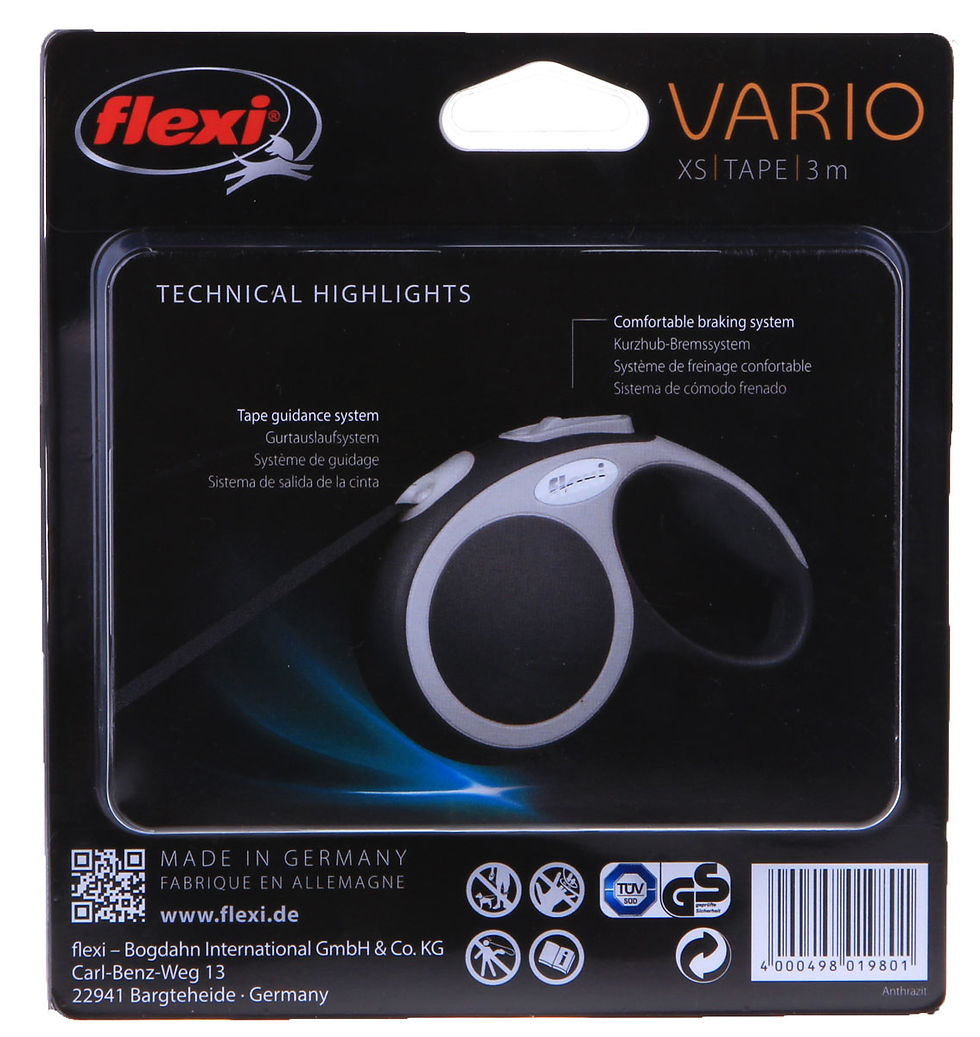 Thumbnail: Flexi Vario XS Hondenriem – 3 Meter Band – Voor Honden tot 12 kg