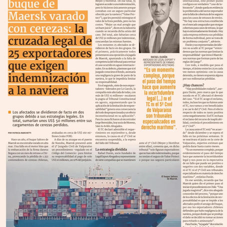 Portada de un diario con información