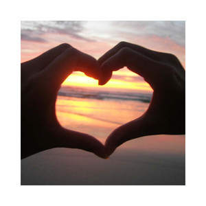 Heart at Sunset