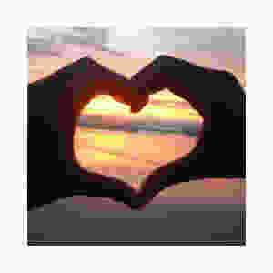 Heart at Sunset