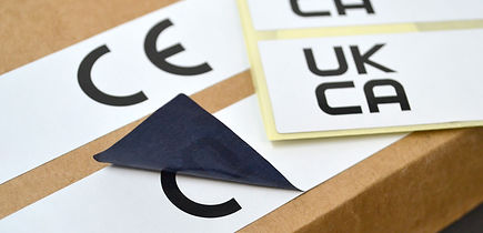 UKCA CE Mark Opaque Cover Up Labels