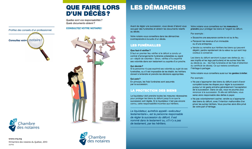 Que faire lors d'un décès