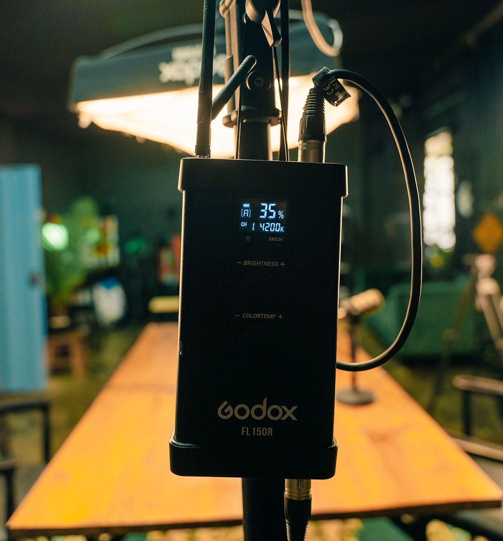 godox lighting for Professional Podcast Studio in Canggu, Bali