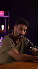 a man shooting podcast studio Bali