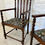 Thumbnail: Antique Pair of Victorian Edwardian Oak Barley Twist Armchairs Ocassional Chairs