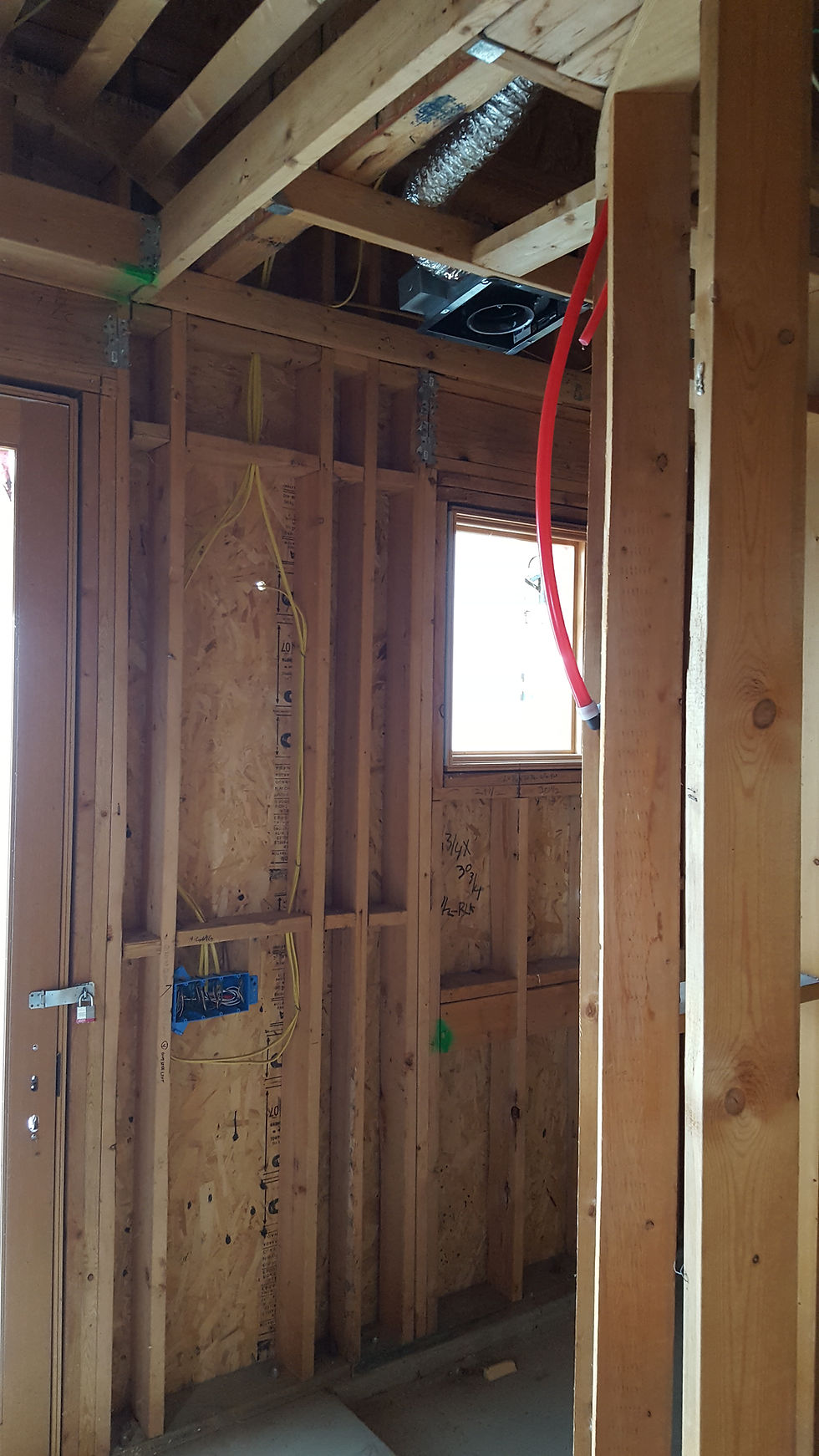 Rough In, Exhaust Fan, and Recess Shower Lighting