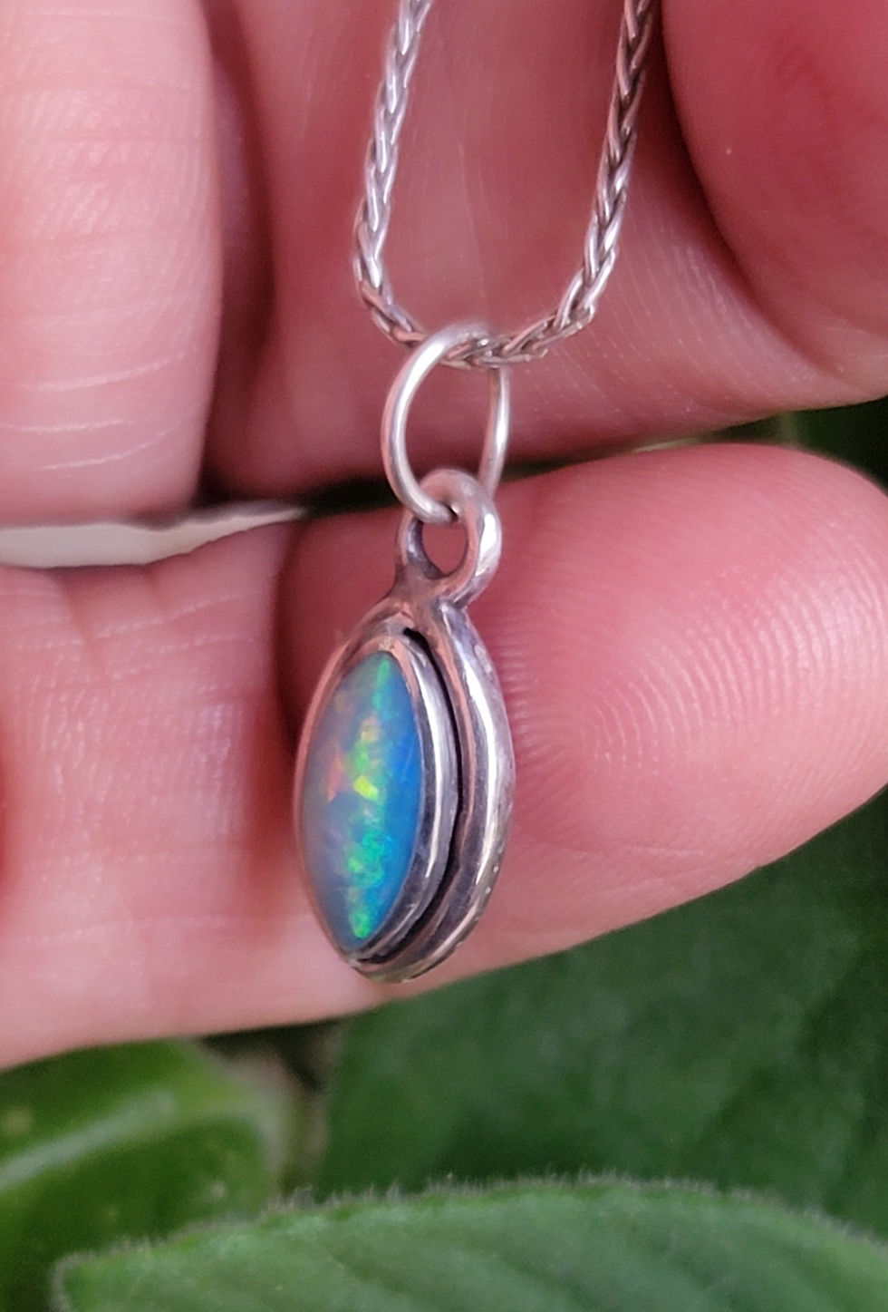 Thumbnail: Authentic Opal  Australian set in sterling silver 