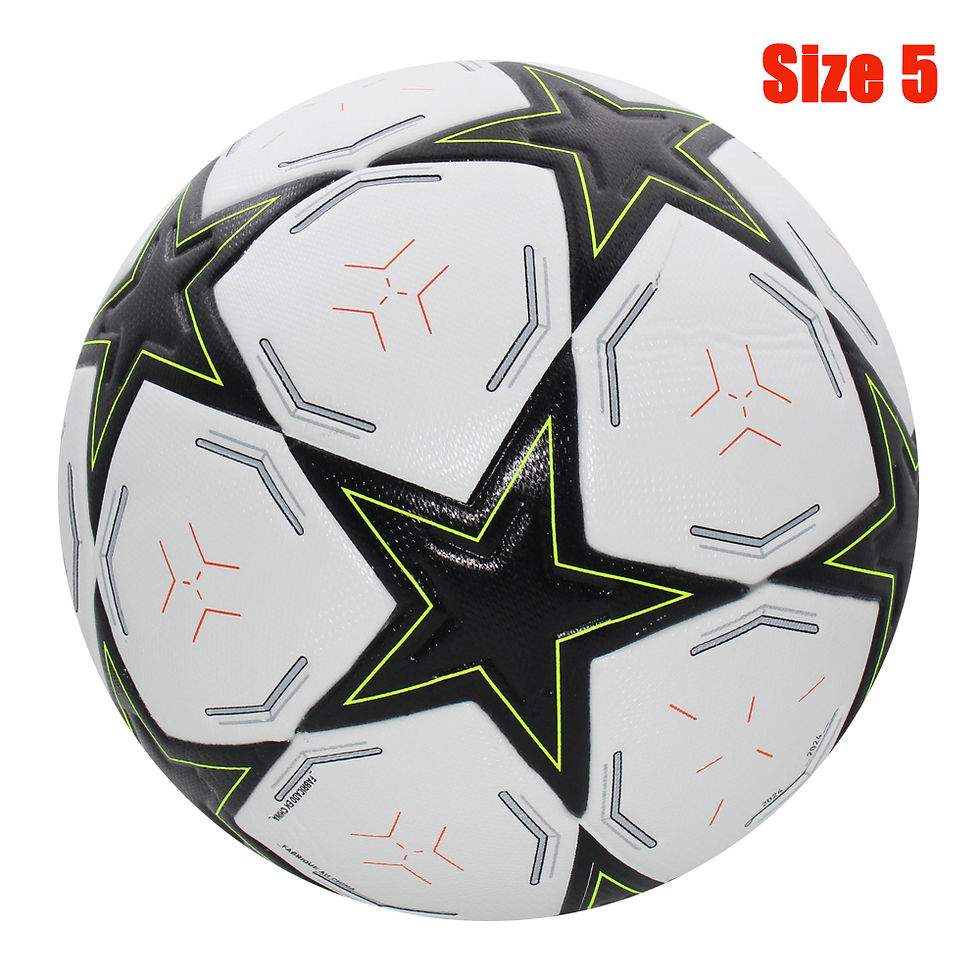 Thumbnail: Premium Size 5 Football – Durable Training & Match Soccer Ball with Star Design