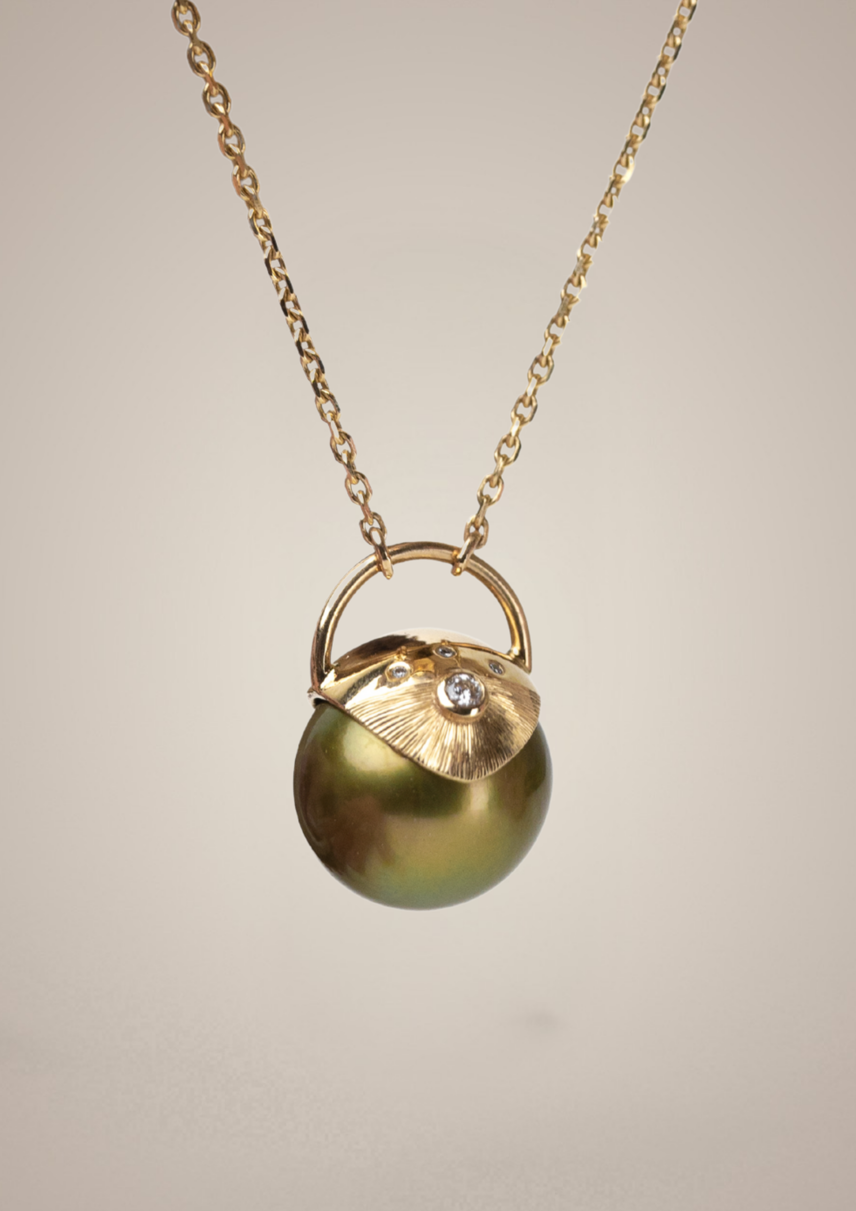 Pearl Sun Totem Necklace