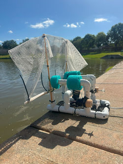 ROV with Net Sideview