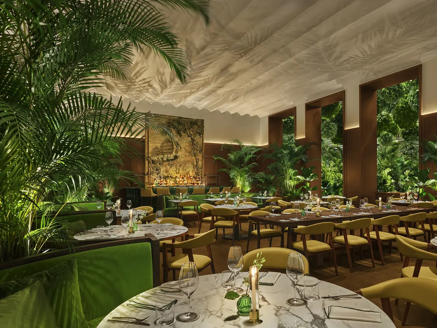 Stilren och modern restaurang The Singapore EDITION