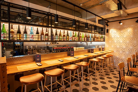 Photo of a recently refurbished bar counter