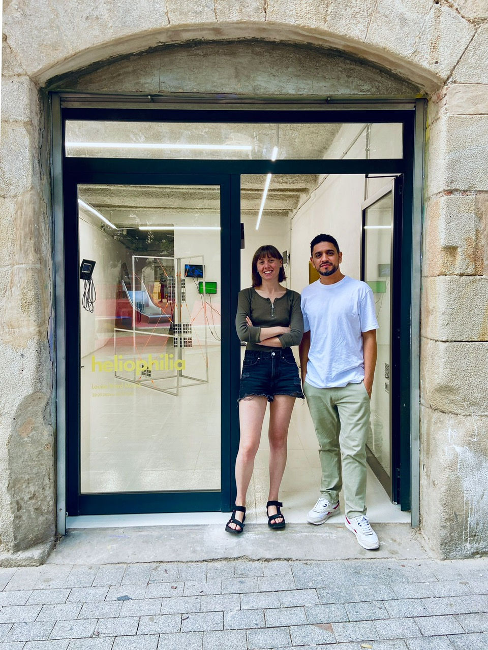 Artist_Louise_Ward_Morris_and_CasaRARO_founder_Felipe_ Garcia_Salaza_for_the_opening_of_Heliophilia_2024r