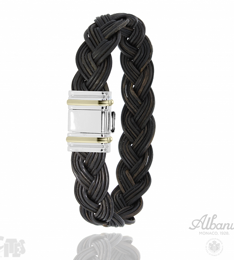 Bracelet Albanu Tembe Tressé en poil d'éléphant Boutique Stievenart