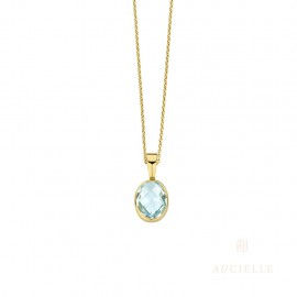 Pendentif or jaune 18Kt Topaze Aucielle