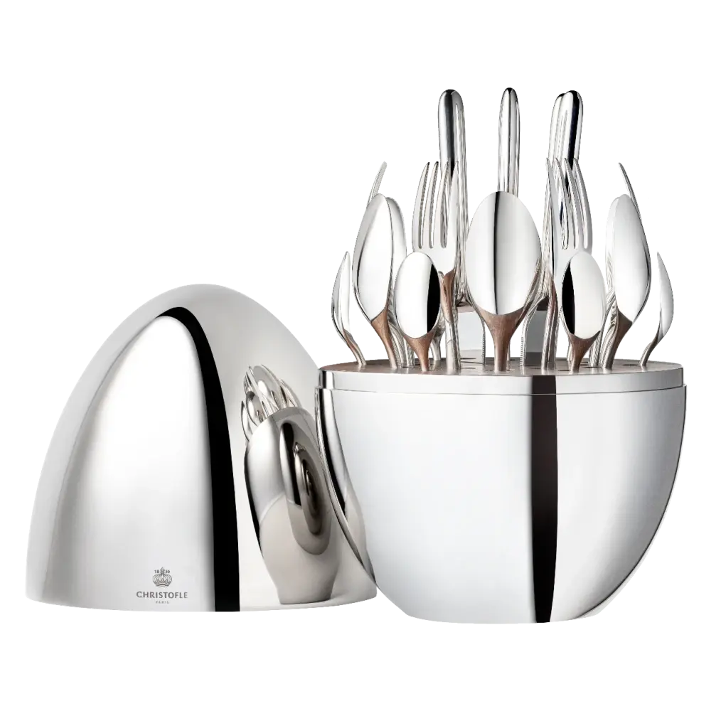 Ensemble pour 6 personnes en métal argenté MOOD de Christofle