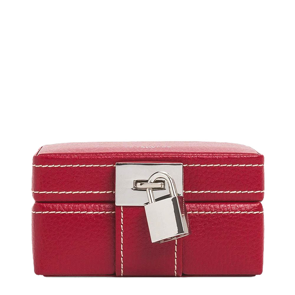 Coffre à Bijoux de Voyage Le Tanneur Grenat