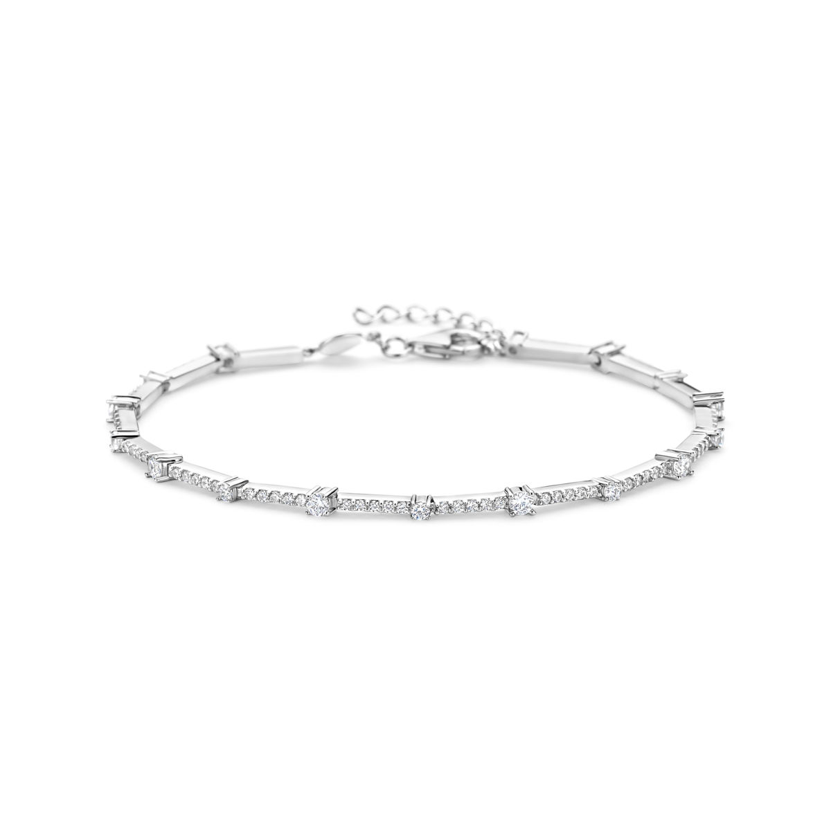 Bracelet en argent et zirconiums Naiomy