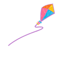 Kite logo flying