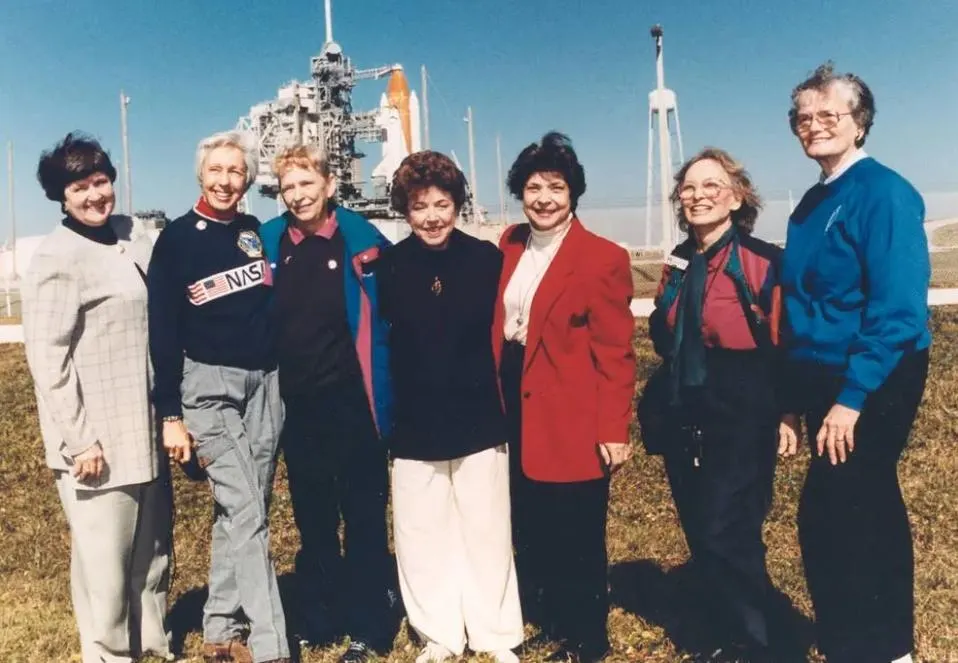 Members of the First Lady Astronaut Trainees (FLATs, also known as the "Mercury 13"), these seven ... More