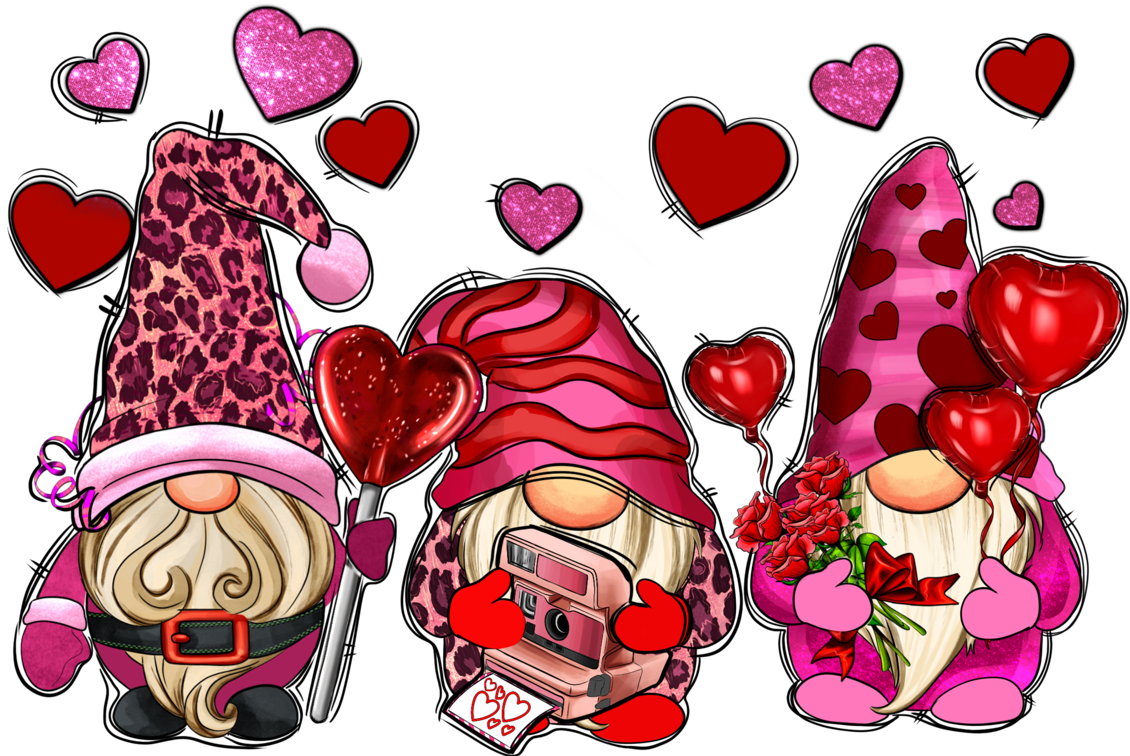 #6261 valentines gnomes