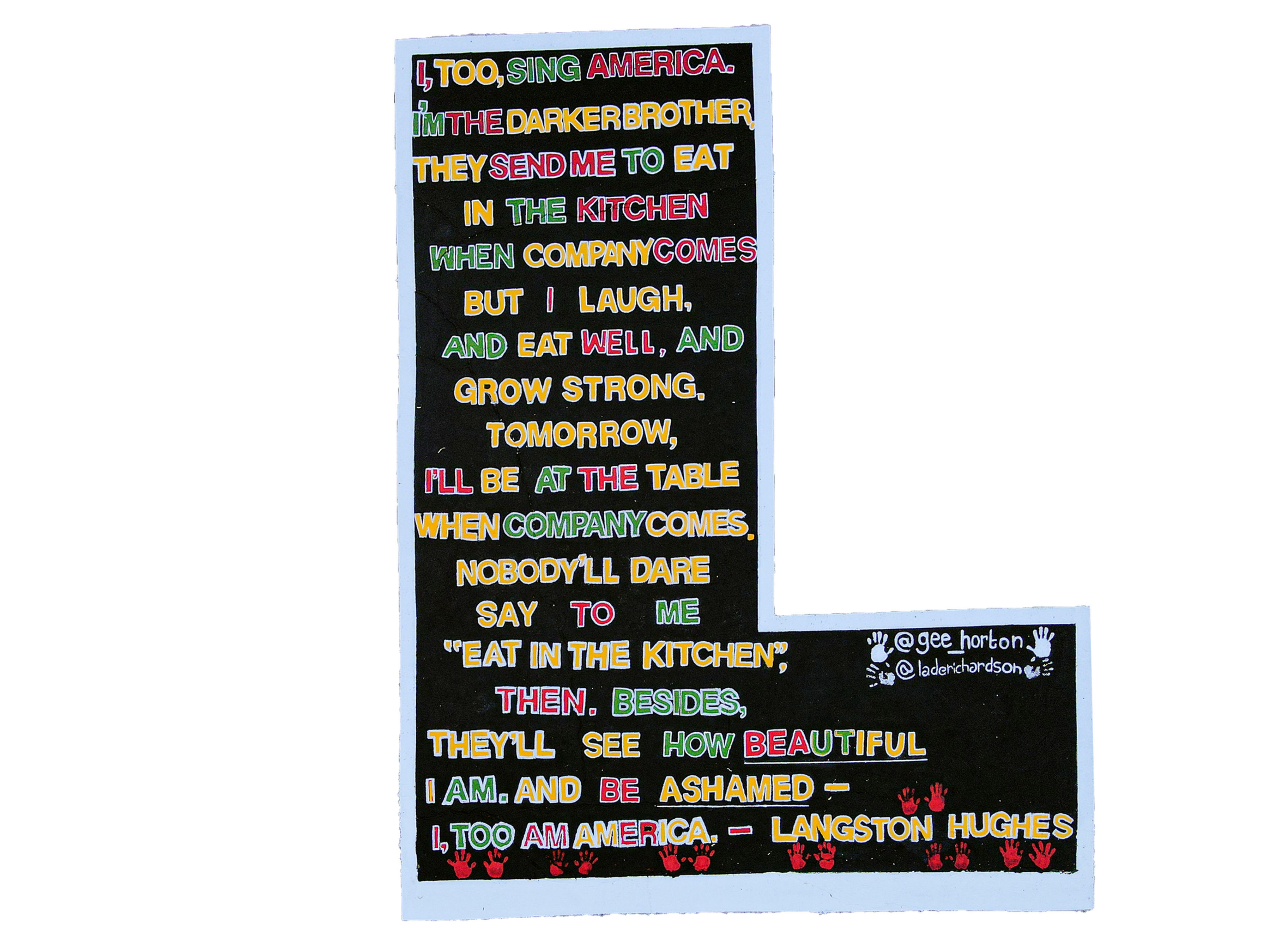 The Letter "L" from "Lives" T-shirt 