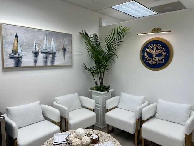 High angle view of a tranquil wellness center with natural decor and soft lighting