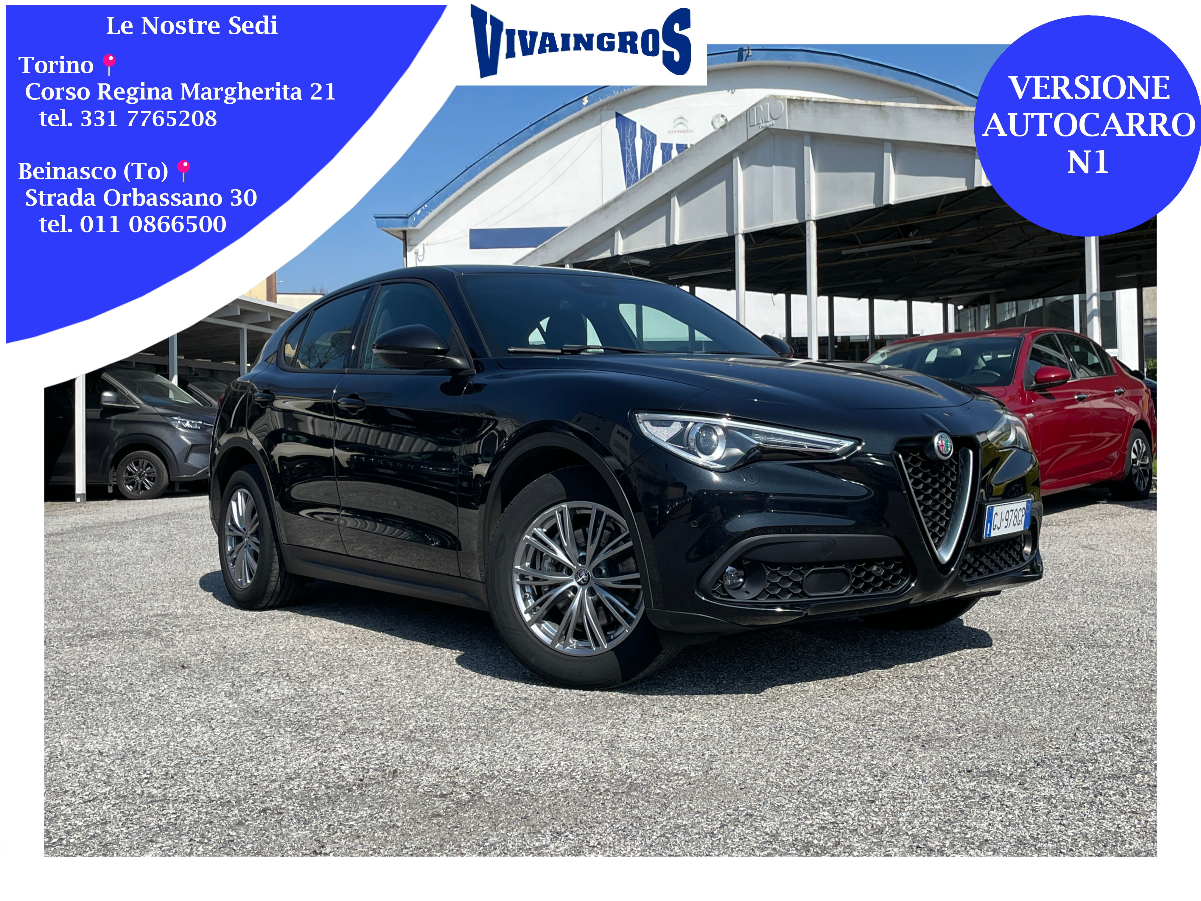 ALFA ROMEO Stelvio 2.2 TDI 160CV RWD AT8 Business - AUTOCARRO N1