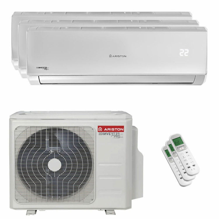 Miniatura: Condizionatore Ariston ALYS R32 trial split 12000+12000+12000 BTU inverter A++ u
