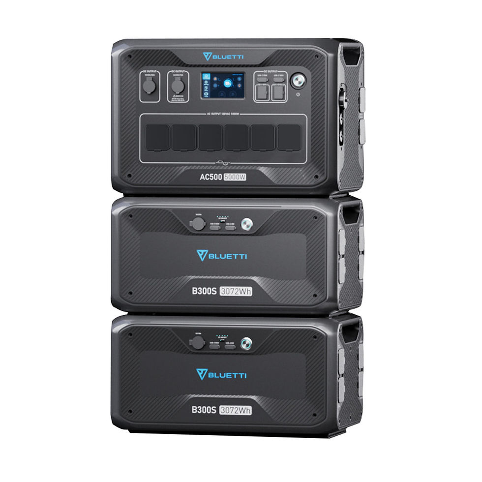 Thumbnail: BLUETTI AC500 + B300S Backup Domestico